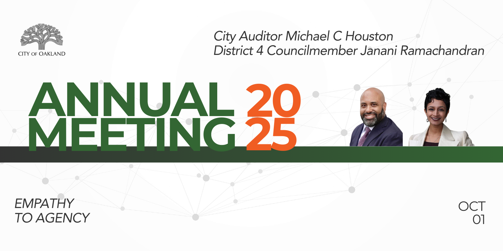 RHA Annual Meeting with City Auditor Michael C Houston and District 4 Councilmember Janani Ramachandran