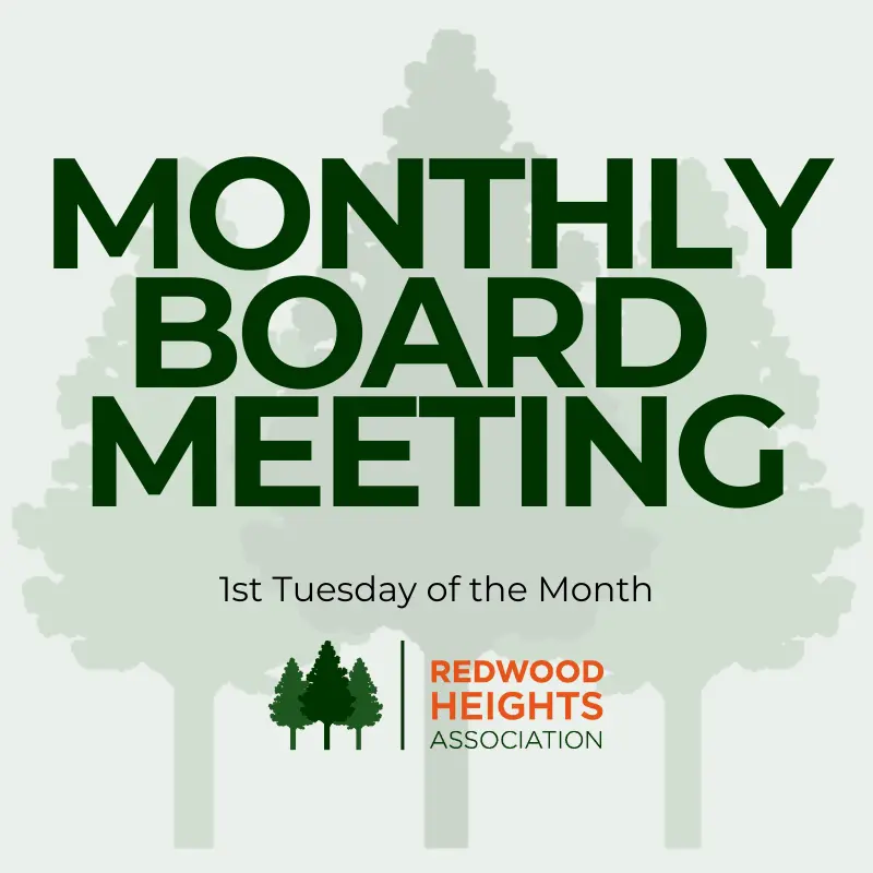 Monthly RHA Board Meetings are on the first Tuesday of the Month